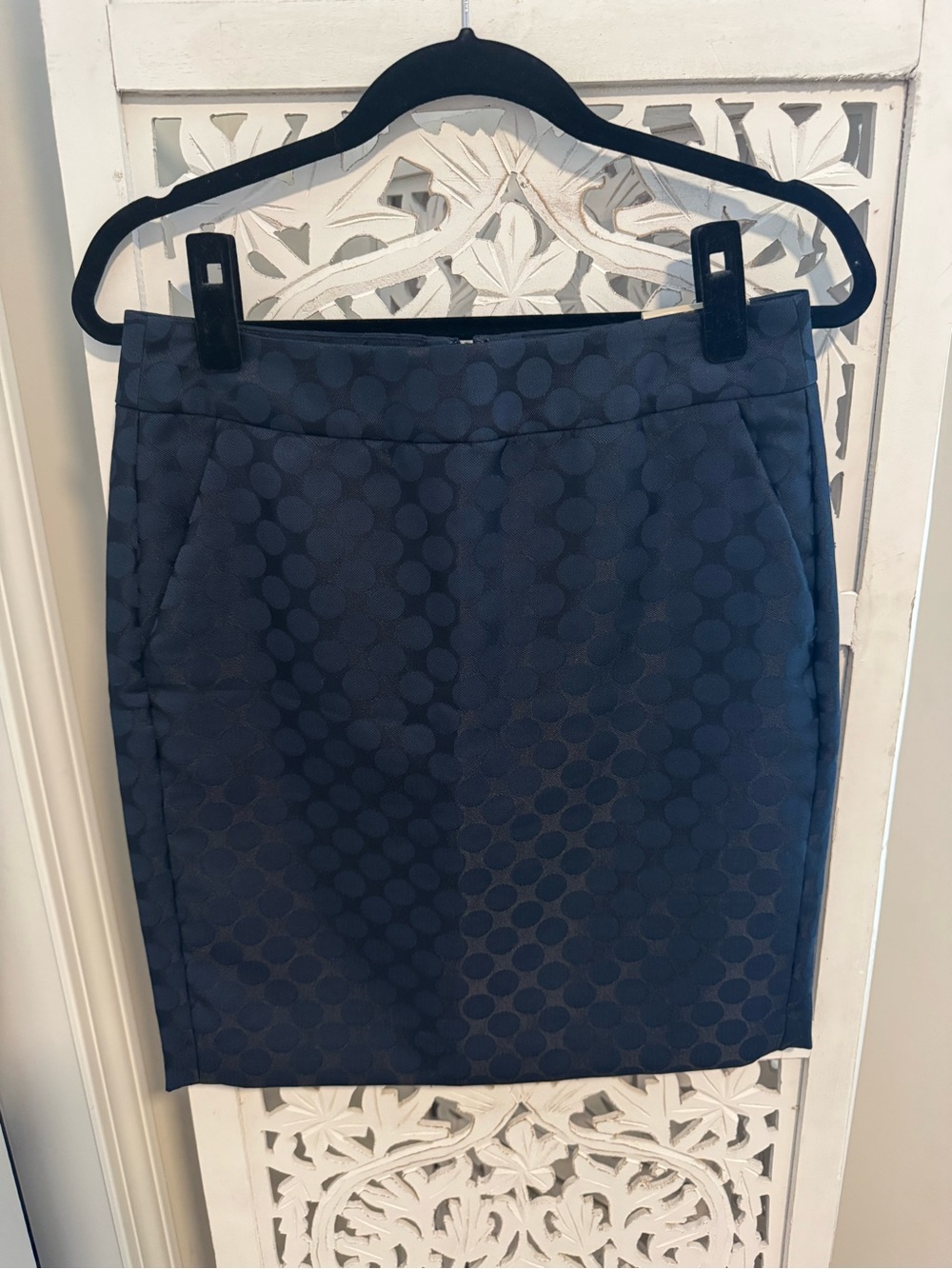 BNWT Banana Republic Navy Textured Pencil Skirt